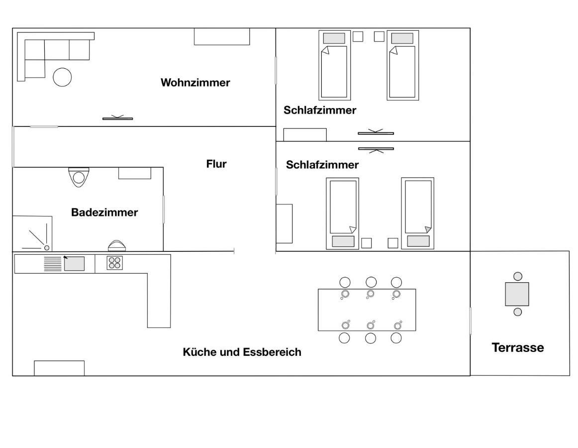 Moderne Ferienwohnung Klosterblick Guxhagen Buitenkant foto